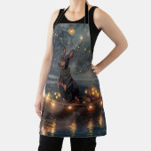 Doberman Kerstfeest reis Schort (Insitu)