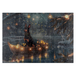 Doberman Kerstfeest reis Snijplank