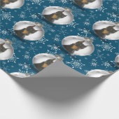 Doberman-kerstinpakpapier Cadeaupapier (Hoek)