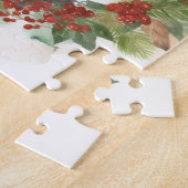 Doberman Kerstkrans feestelijke pup Legpuzzel (Zijkant)