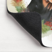 Doberman Kerstkrans feestelijke pup Muismat (Hoek)