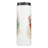 Doberman Kerstkrans feestelijke pup Thermosbeker (Achterkant)