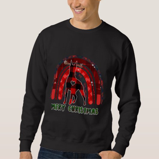 Doberman Kerstmis 839 Trui (Voorkant)