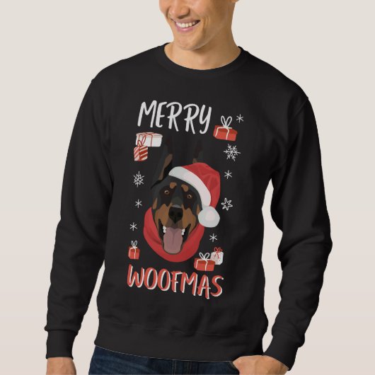 Doberman Kerstmis 842 Trui (Voorkant)