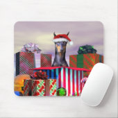 Doberman-kerstverrassing Muismat (Met muis)