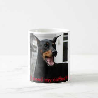 Doberman koffiebeker. koffiemok