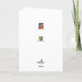 Doberman Late Herfst blank wenskaart Kaart (Achterkant)