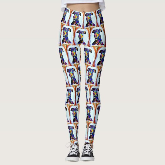 Doberman-Leggings Leggings (Voorkant)
