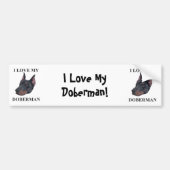 Doberman Love Bumpersticker (Voorkant)