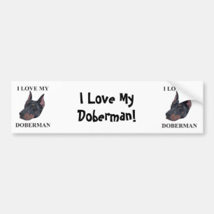 Doberman Love Bumpersticker