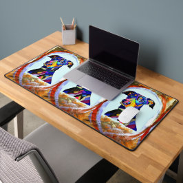 Doberman love desk mat