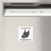 Doberman Love Magneet (Insitu (Vaatwasser))