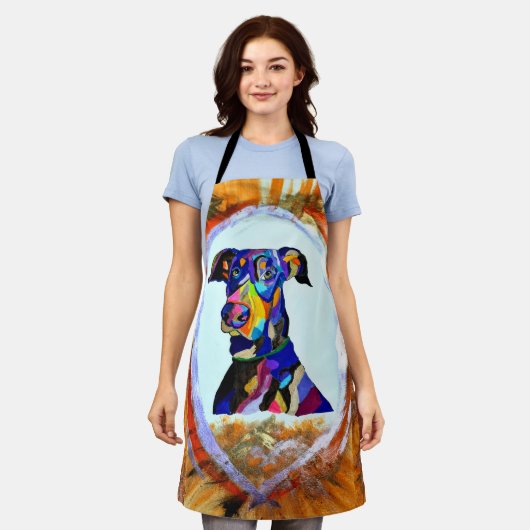 Doberman Love Schort (Gedragen)