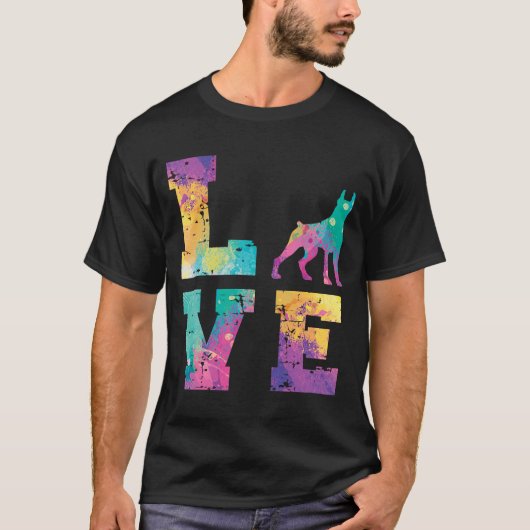 Doberman Love T-shirt (Voorkant)