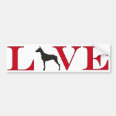 Doberman Lover Bumpersticker (Voorkant)
