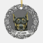 Doberman Loving Memory ornament (Voorkant)