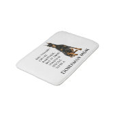 Doberman Ma Bath Mat (Gekanteld)