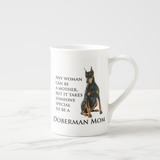 Doberman Ma Bone China Mok (Rechts)