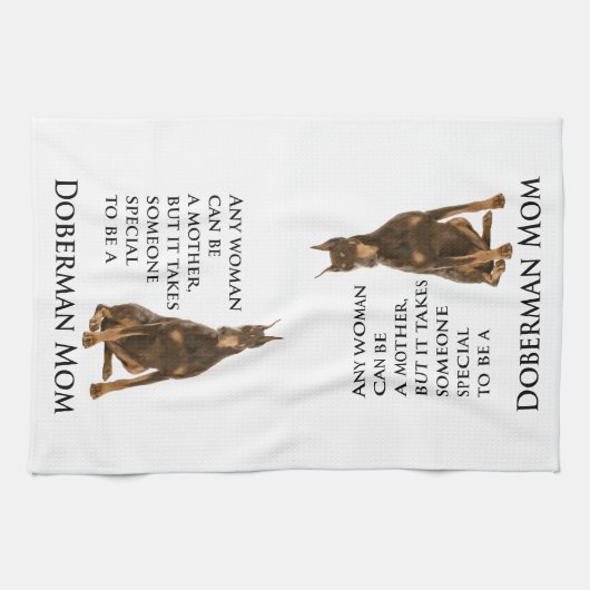 Doberman Ma Kitchen Towel Theedoek (Horizontaal)