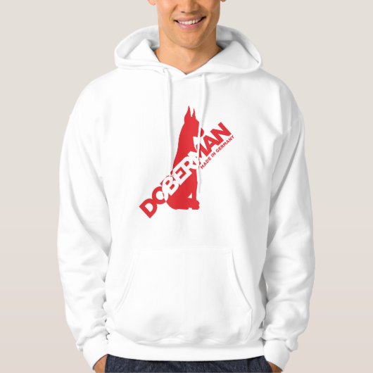 Doberman Made in Duitsland Hoodie (Voorkant)