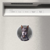 Doberman Magnets Personalized Dog Fridge Magnet (Insitu (Vaatwasser))