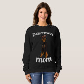 Doberman Mam Moederdag Doberman Lover Dobie Dog Trui (Voorkant volledig)