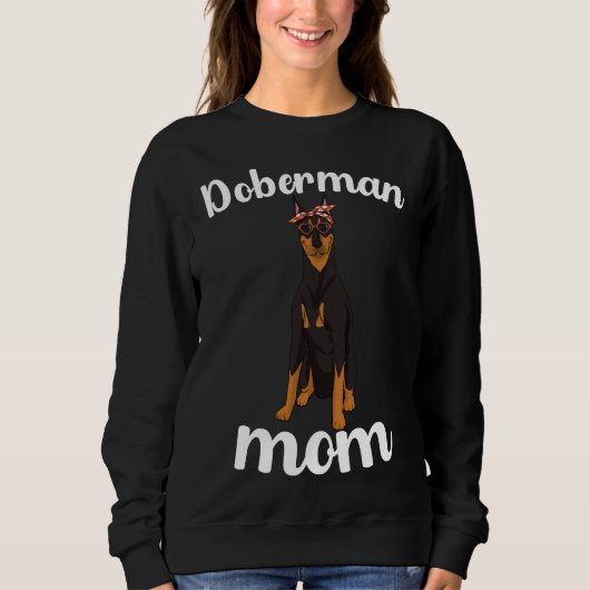 Doberman Mam Moederdag Doberman Lover Dobie Dog Trui (Voorkant)