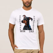 Doberman Mam Pap T-shirt (Voorkant)