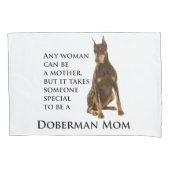 Doberman Mam Pillow Hoesje Kussensloop (Voorkant)