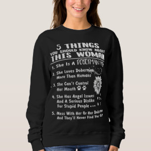 Doberman Mam Sweatshirt Birthday Dog Mama Gifts