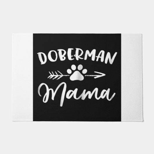 Doberman Mama | Cute Doberman Lovers Gift Deurmat (Voorkant)
