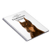 Doberman mama-laptop notitieboek (Rechterzijde)