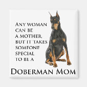 Doberman Mama Magnet (Voorkant)