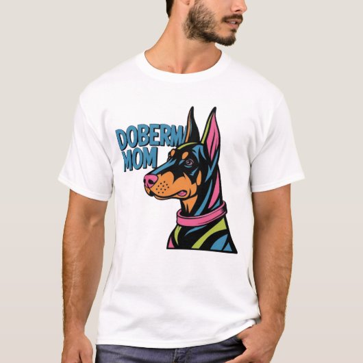 Doberman mama t-shirt (Voorkant)