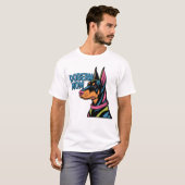 Doberman mama t-shirt (Voorkant volledig)
