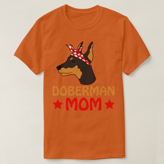 Doberman mama t-shirt (Design voorkant)