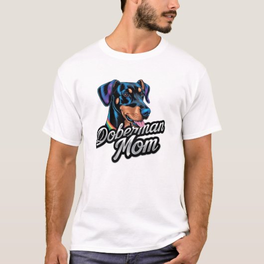 Doberman mama t-shirt (Voorkant)