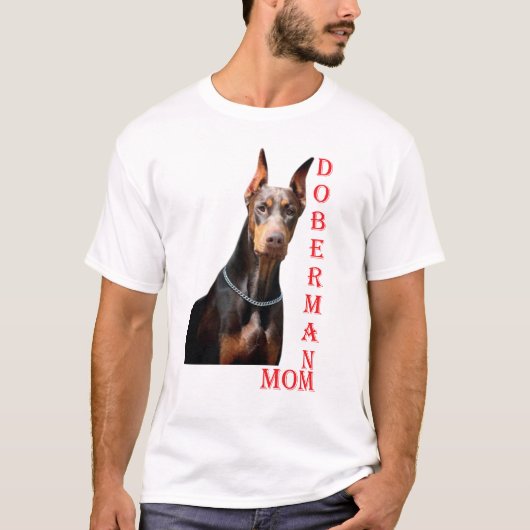 Doberman mama t-shirt (Voorkant)