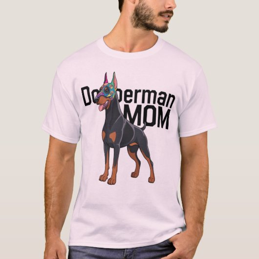 Doberman mama t-shirt (Voorkant)