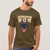 Doberman mama t-shirt (Voorkant)