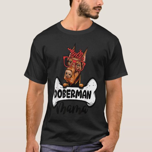 Doberman Mama T-shirt (Voorkant)
