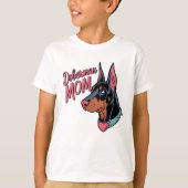 Doberman mama t-shirt (Voorkant)