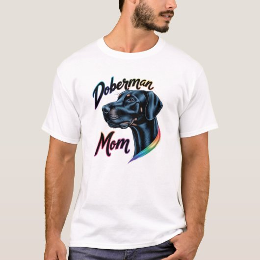 Doberman mama t-shirt (Voorkant)