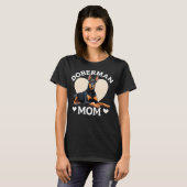Doberman mama t-shirt (Voorkant volledig)