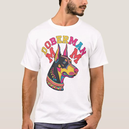 Doberman mama t-shirt (Voorkant)