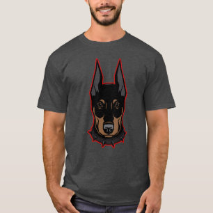 Doberman Mascot Mannen T-shirt