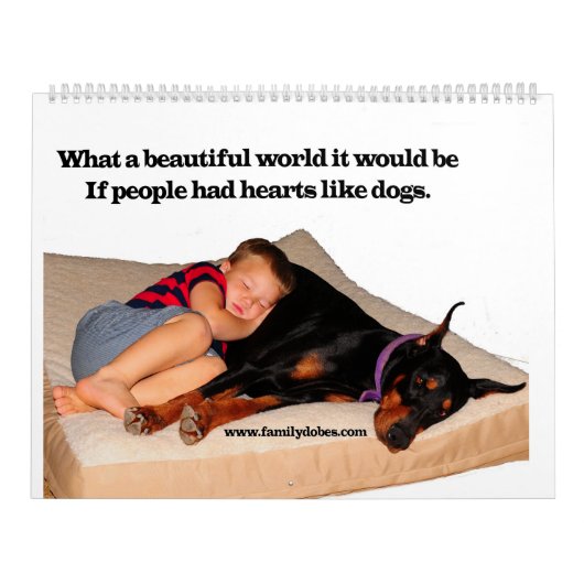 Doberman Meme Calendar Kalender (Hoes)
