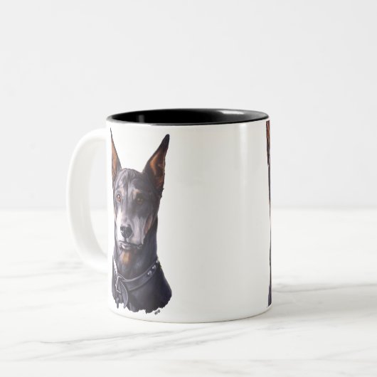 Doberman Mok Coffee Cup Doberman Pinscher Cup (Voorkant links)