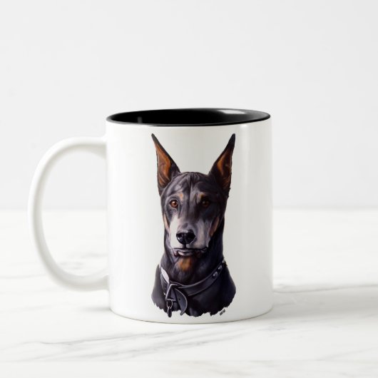 Doberman Mok Coffee Cup Doberman Pinscher Cup (Links)