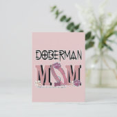 Doberman MOM Briefkaart (Staand voorkant)